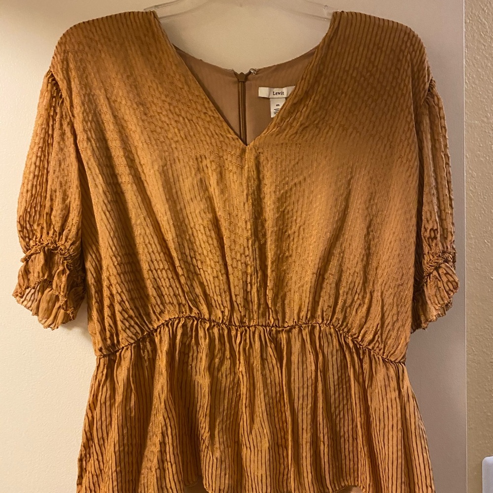 Golden Lewit silk blouse